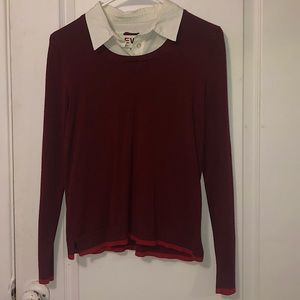 Women’s top- dark burgundy